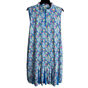 NWT Sport Haley Tennis Dress Women's Size 2XL Sleeveless Performance Blue‎ Pink